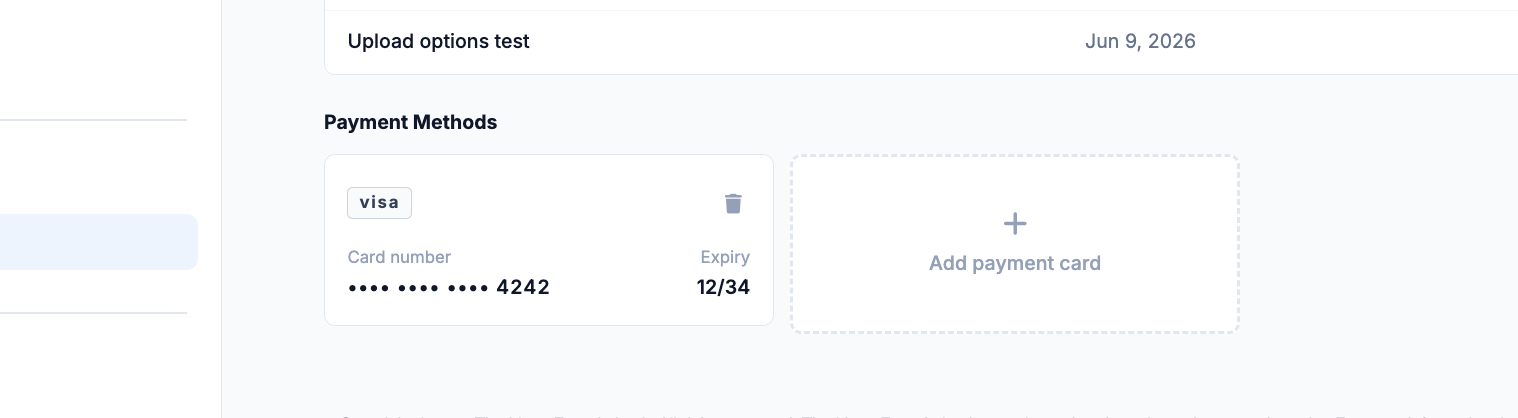 Payment account management